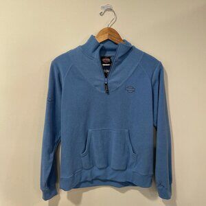 Vintage 90’s/Y2K Harley Davidson Fleece Quarter Zip Long Sleeve Sweatshirt